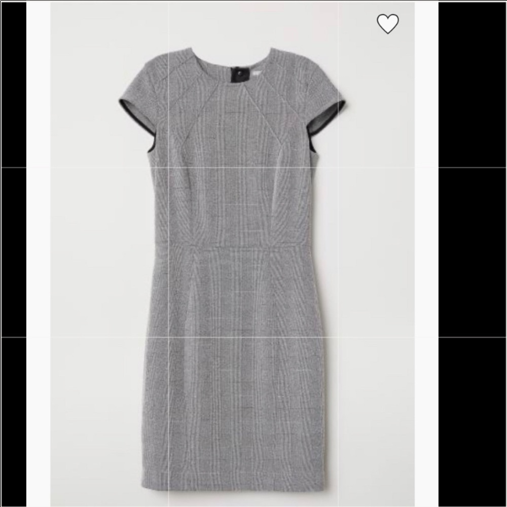 H & M Gray Checked dress size 10 (U.S)